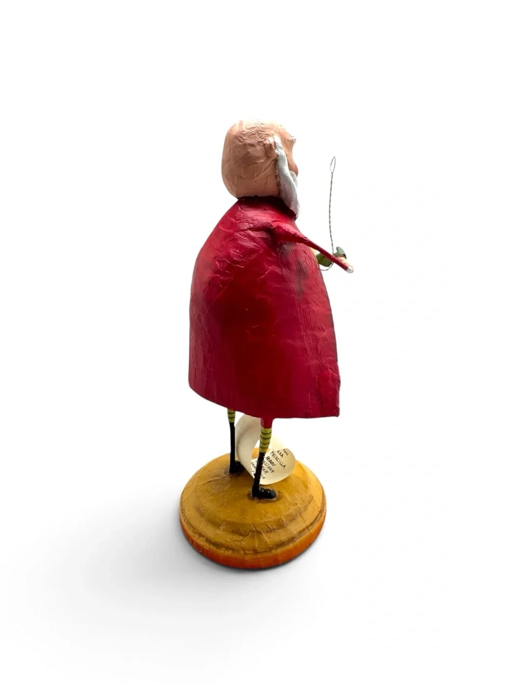 Vintage 2006 Lori Mitchell Santa’s List ESC 10609 Christmas Folk Art Figurine